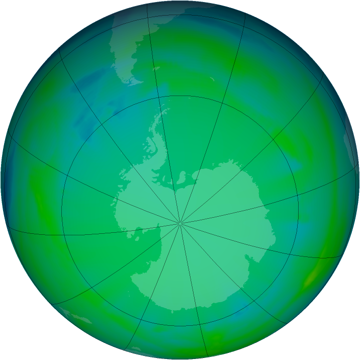Ozone Map 2005-07-04